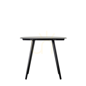 Esstisch rund Gallery Direct Maddox 90 cm schwarz Eichenfurnier Kautschukholz small 0