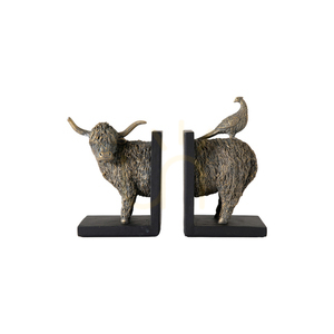 Buchstützen Highland Cow 2er-Set Bronze Polyresin Gallery Direct 25x10x20 cm 0 Buchstützen Highland Cow 2er-Set Bronze Polyresin Gallery Direct 25x10x20 cm small 0