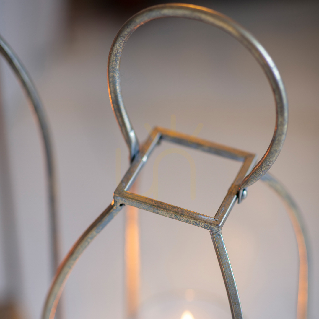 Vorschau Laterne Gallery Direct Alcora Antik Gold Glas Stahl 38 cm 5059413394485 Laterne Gallery Direct Alcora Antik Gold Glas Stahl 38 cm 5059413394485