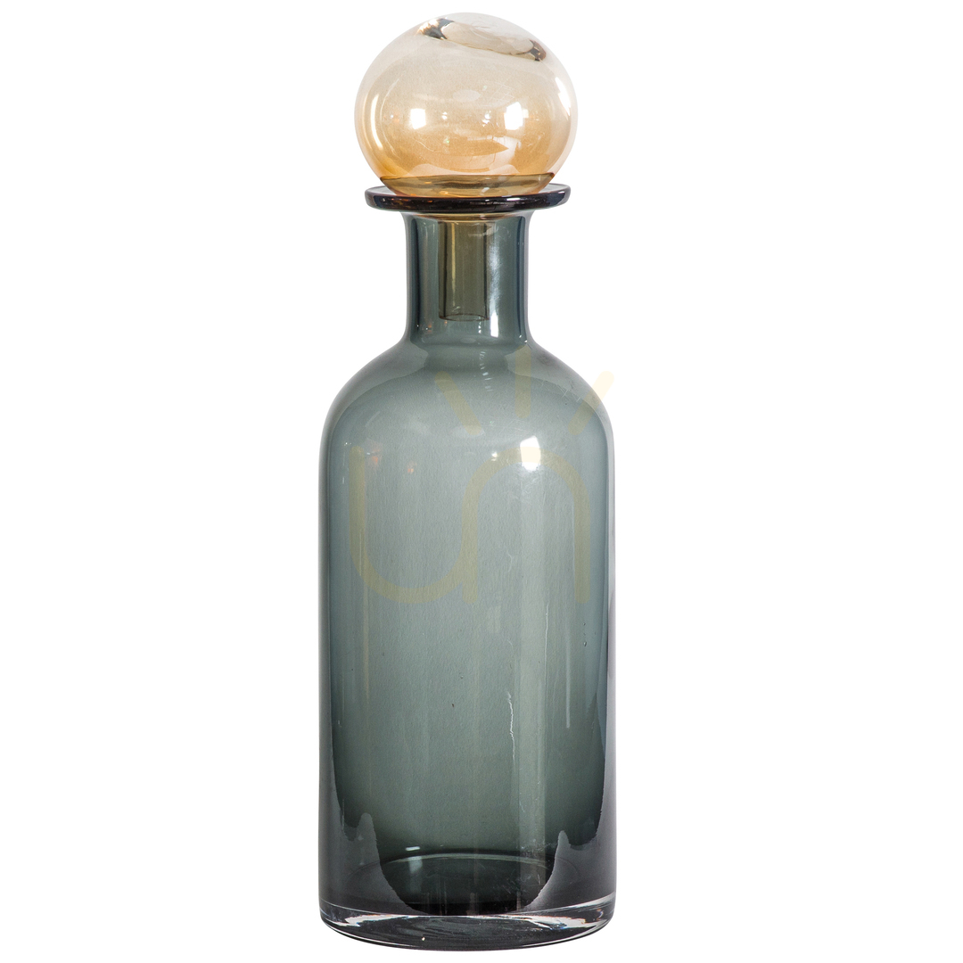 Prüfen Dekorative Glasflasche Gallery Direct Elma grau braun 37 cm mit Stopfen Dekorative Glasflasche Gallery Direct Elma grau braun 37 cm mit Stopfen