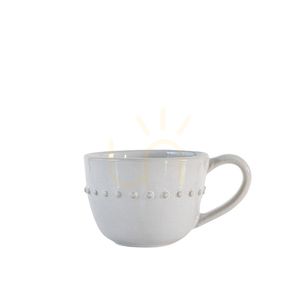 Becher Set 4-tlg. Gallery Direct Porzellan weiß Perlenrand 14,5x11x8 cm 0 Becher Set 4-tlg. Gallery Direct Porzellan weiß Perlenrand 14,5x11x8 cm small 0