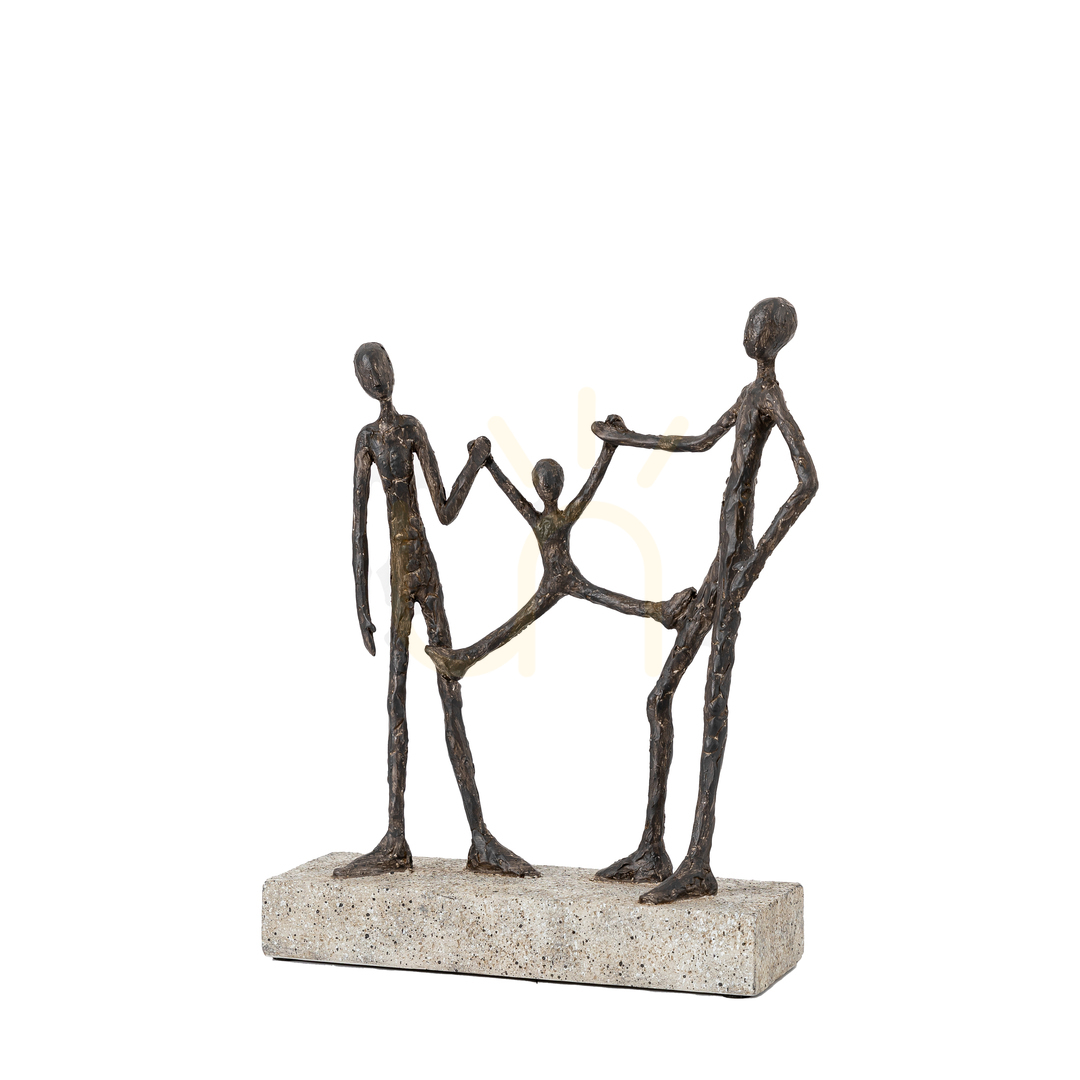 Aussicht Familienskulptur Gallery Direct Bronze/Grau Polyresin 30 cm auf Steinsockel Familienskulptur Gallery Direct Bronze/Grau Polyresin 30 cm auf Steinsockel