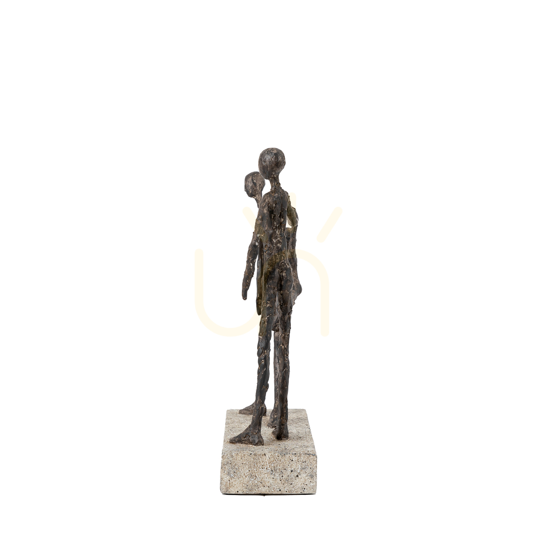 Vorschau Familienskulptur Gallery Direct Bronze/Grau Polyresin 30 cm auf Steinsockel Familienskulptur Gallery Direct Bronze/Grau Polyresin 30 cm auf Steinsockel