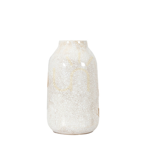 Vase Gallery Direct Goya klein Steingut weiß braun Craquelé 25,5 cm 3 Vase Gallery Direct Goya klein Steingut weiß braun Craquelé 25,5 cm small 3