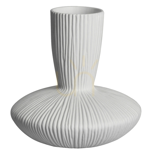 Prüfen Cremefarbene Steingutvase Gallery Direct Honjo 22 × 22 × 23 cm