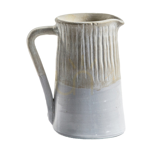 Prüfen Krug Gallery Direct Moresk klein weiß Steingut 16x12x18,5 cm