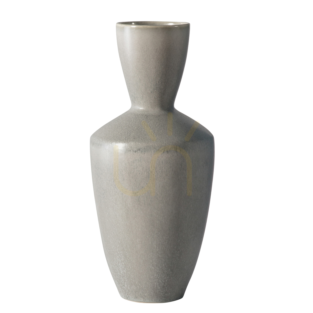 Prüfen Vase Gallery Direct Naru grau Steingut 45,5 cm Vase Gallery Direct Naru grau Steingut 45,5 cm