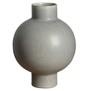 Vase Gallery Direct Oshima grau Steingut 28 cm small 0