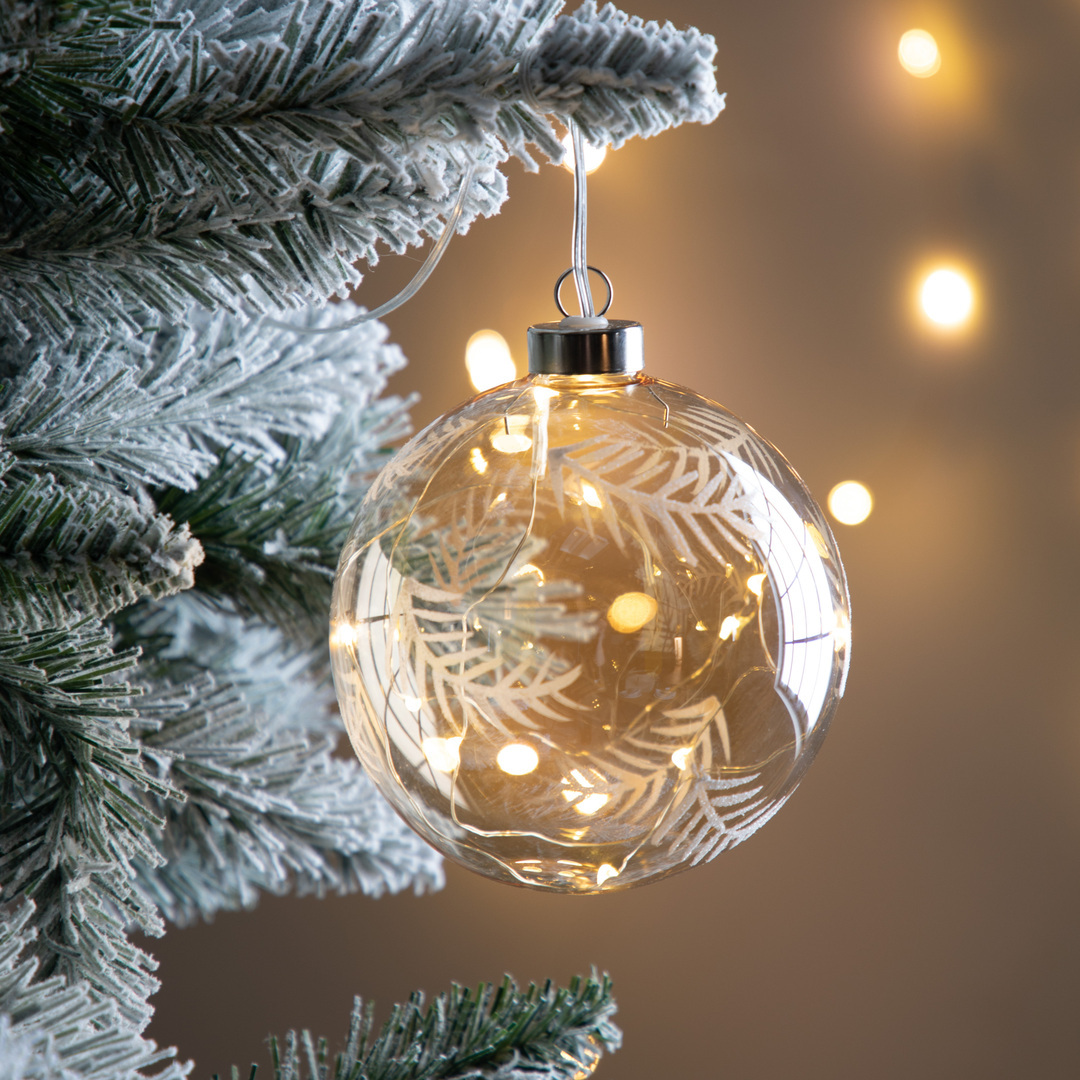 Vorschau Christbaumkugel LED klar mit goldener Feder Glas 14 cm Gallery Direct 5059413755842 Christbaumkugel LED klar mit goldener Feder Glas 14 cm Gallery Direct 5059413755842