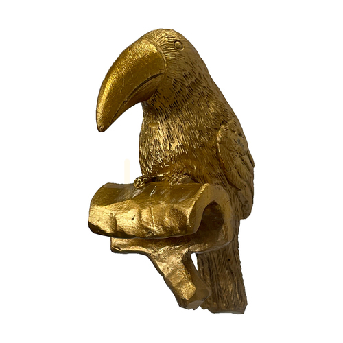 Prüfen Topfaufhänger Tukan Gallery Direct Grayson Gold Polyresin 2er-Set