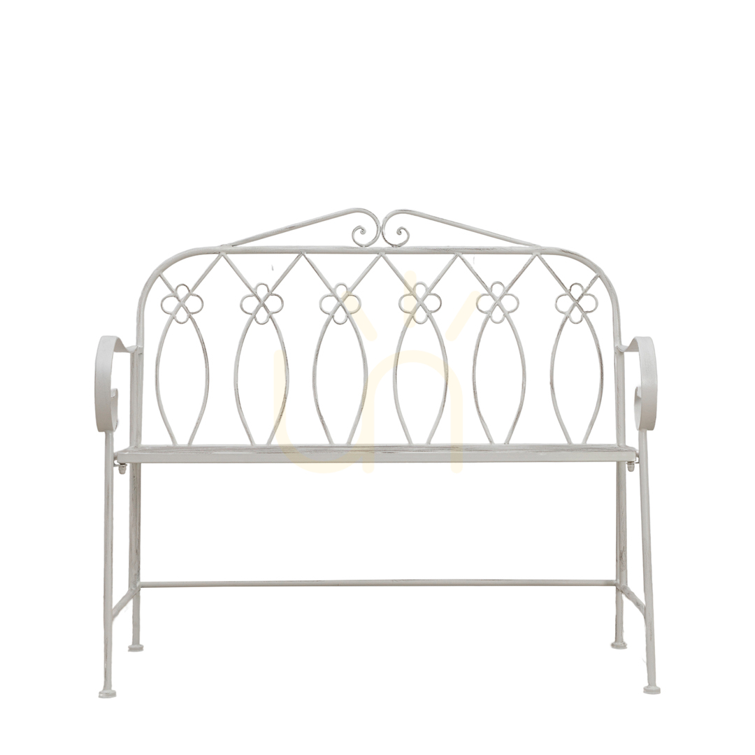 Prüfen Gartenbank Gallery Direct Matera Vanille Eisen Landhausstil 105 cm Gartenbank Gallery Direct Matera Vanille Eisen Landhausstil 105 cm