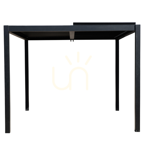 Prüfen Pergola Gallery Direct Messina Aluminium schwarz 300x400 cm Lamellendach