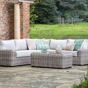 Eck-Lounge-Set Gallery Direct Ragusa natur Rattan Aluminium mit Couchtisch 1 Eck-Lounge-Set Gallery Direct Ragusa natur Rattan Aluminium mit Couchtisch small 1