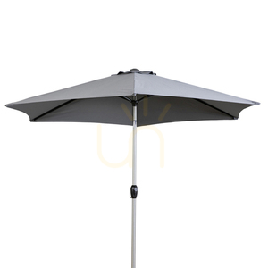 Gartenschirm Gallery Direct Vazzano 2,7 m grau Aluminium Kipp- und Kurbelmechanismus 0 Gartenschirm Gallery Direct Vazzano 2,7 m grau Aluminium Kipp- und Kurbelmechanismus small 0