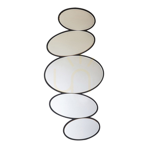 Spiegel Gallery Direct Anderson Pebble Stack schwarz 54x118 cm MDF Glas 0 Spiegel Gallery Direct Anderson Pebble Stack schwarz 54x118 cm MDF Glas small 0