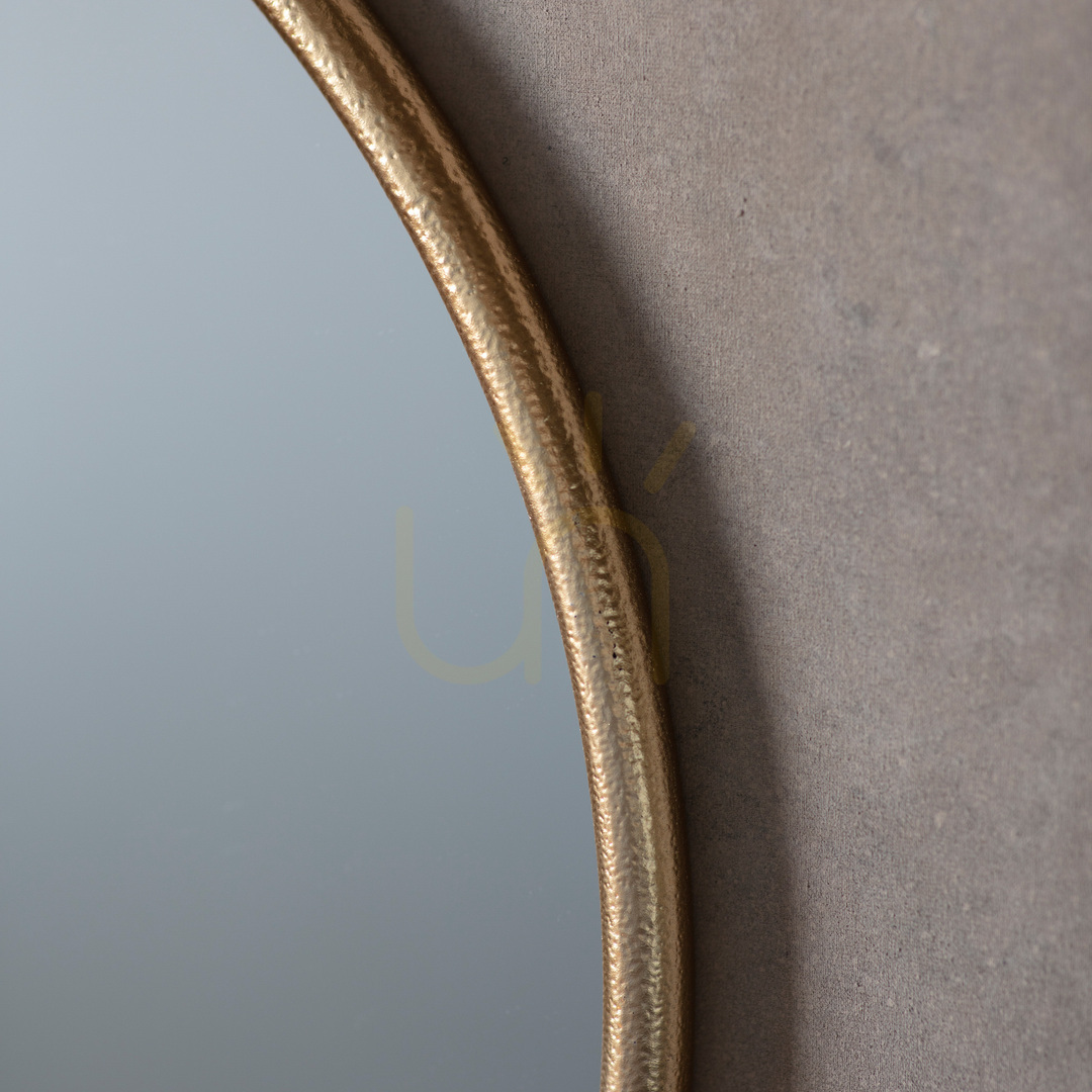 Vorschau Spiegel Gallery Direct Bayswater Gold rund 61x70 cm Metallrahmen mit Schlaufe Spiegel Gallery Direct Bayswater Gold rund 61x70 cm Metallrahmen mit Schlaufe