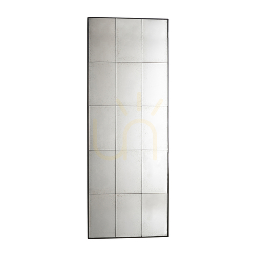 Prüfen Spiegel Gallery Direct Boxley rechteckig antik 62x160 cm Metall MDF Glas