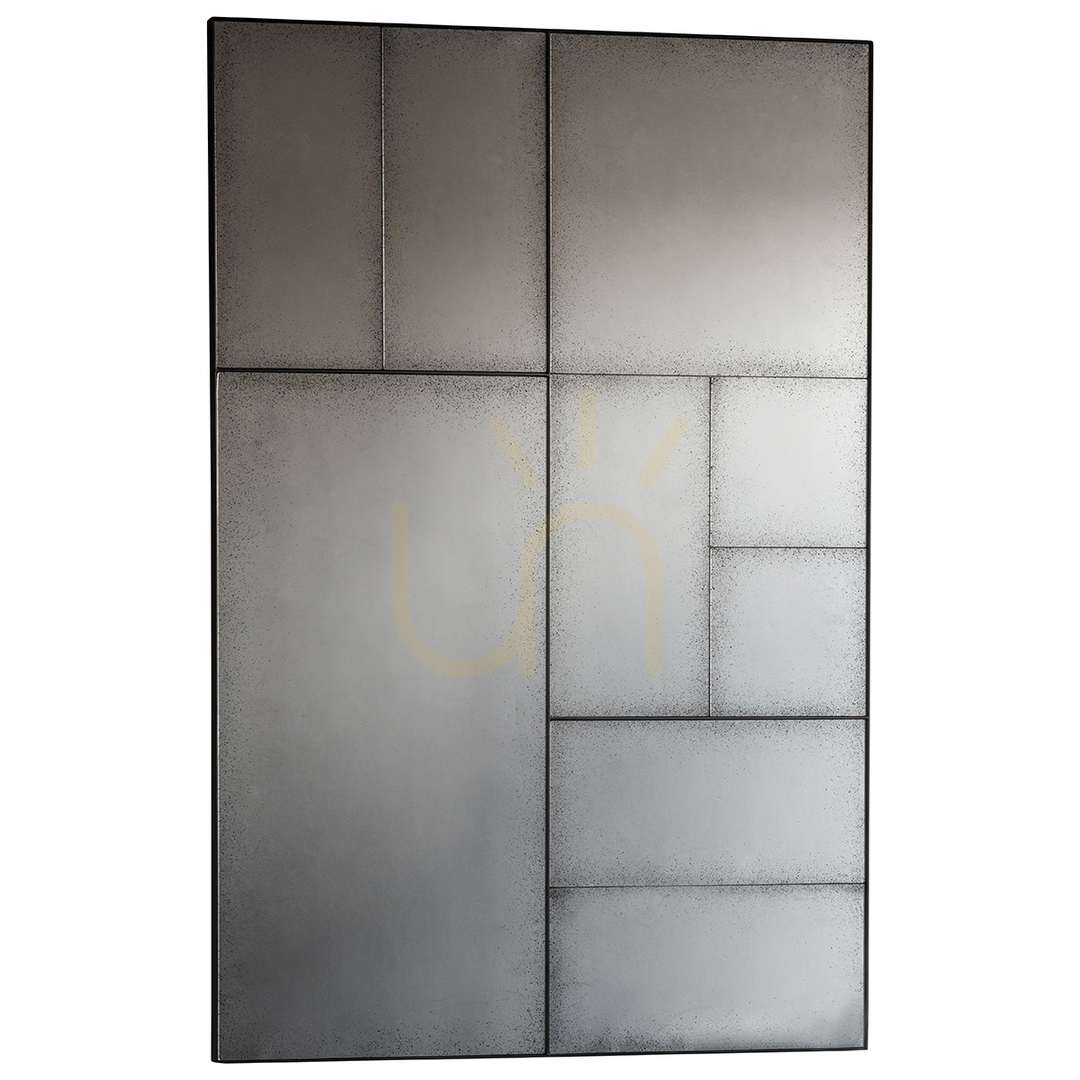Prüfen Spiegel Gallery Direct Broadheath antik schwarz Metall 81x122 cm Spiegel Gallery Direct Broadheath antik schwarz Metall 81x122 cm