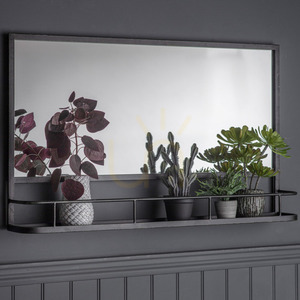 Spiegel Gallery Direct Emerson Overmantel Holzkohle mit Ablage 106 x 63 cm 1 Spiegel Gallery Direct Emerson Overmantel Holzkohle mit Ablage 106 x 63 cm small 1