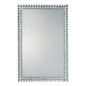 Spiegel Gallery Direct Fallon 90x60 cm silber rechteckig mit Kreisrahmen small 0