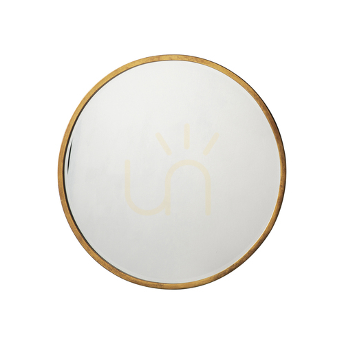 Prüfen Rundspiegel Gallery Direct Higgins antikes Gold 60 cm