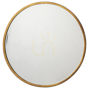 Runder Wandspiegel Gallery Direct Higgins 80 cm antikes Gold Metallrahmen 0 Runder Wandspiegel Gallery Direct Higgins 80 cm antikes Gold Metallrahmen small 0