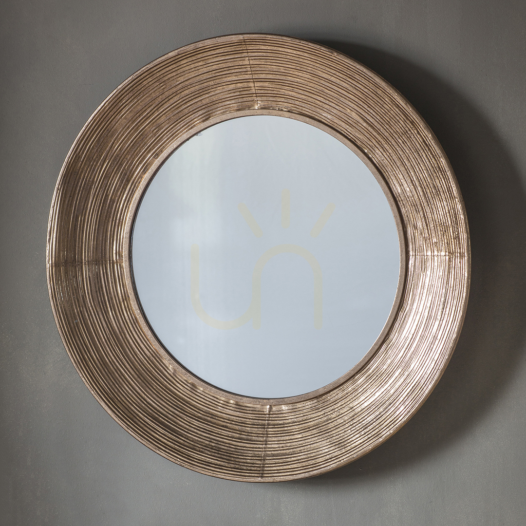Aussicht Spiegel Gallery Direct Knowle gold rund 72 cm Metallrahmen Spiegel Gallery Direct Knowle gold rund 72 cm Metallrahmen