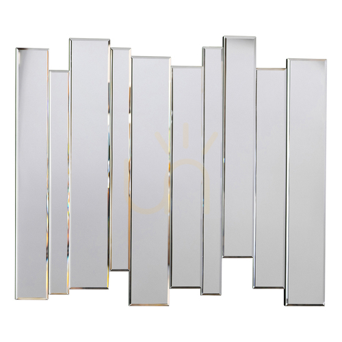 Prüfen Spiegel Gallery Direct Montessa silber 80 x 70 cm Wandspiegel mit abgeschrägter Spiegelfläche