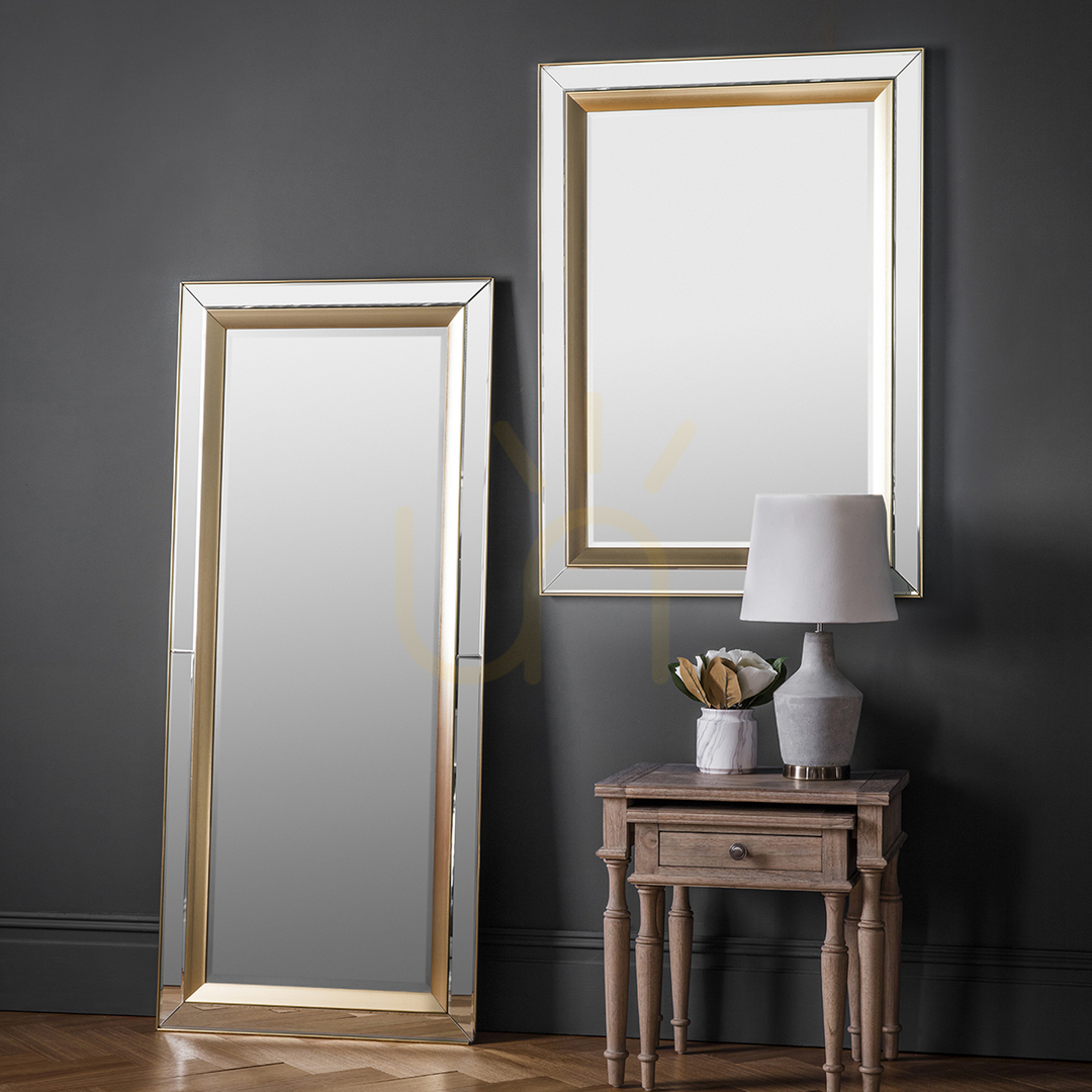 Anzeige Spiegel Gallery Direct Phantom rechteckig gold 79 x 109,5 cm Ganzkörperspiegel Spiegel Gallery Direct Phantom rechteckig gold 79 x 109,5 cm Ganzkörperspiegel