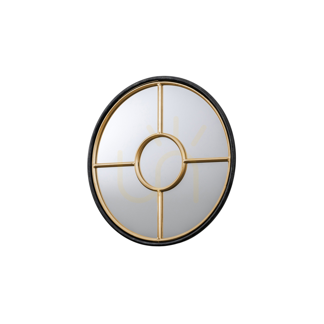 Zeige Spiegel rund Gallery Direct Rocca schwarz gold 60 cm Fensterspiegel Spiegel rund Gallery Direct Rocca schwarz gold 60 cm Fensterspiegel