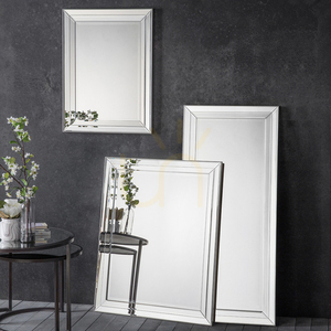 Gallery Direct Roswell Spiegel, Champagner, 80 × 100 cm, doppelt facettierter Rahmen small 3