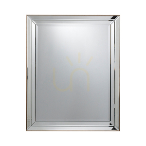 Gallery Direct Roswell Spiegel, Champagner, 80 × 100 cm, doppelt facettierter Rahmen small 0