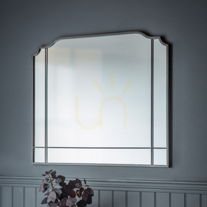 Spiegel Gallery Direct Wardour Overmantel Holzkohle 105 x 86,5 cm Eisen Glas MDF small 1
