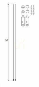 Magnetschienen Hängekabel-Set Max Light MAX MA0024 weiß 150 cm Stahl small 1