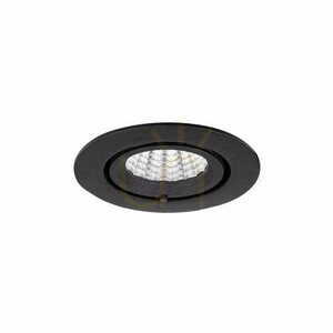 Einbauleuchte Max Light Rubio H0133 schwarz LED 10W 3000K rund 9 cm small 2