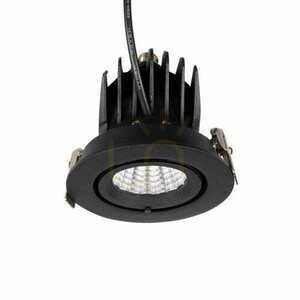 Einbauleuchte Max Light Rubio H0133 schwarz LED 10W 3000K rund 9 cm small 4