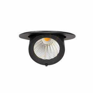 Einbauleuchte Max Light Rubio H0133 schwarz LED 10W 3000K rund 9 cm small 0