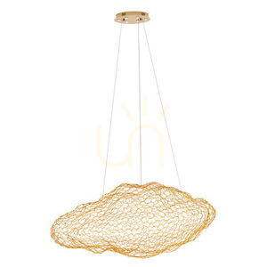 Pendelleuchte Max Light Stardust P0432D Gold 7-flammig LED 95x60 cm small 1