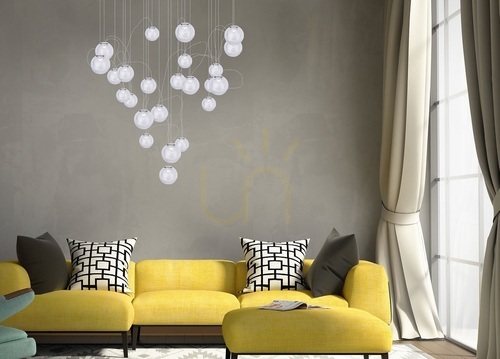 Prüfen Pendelleuchte Max Light ZOE P0386 Chrom Glas 24-flammig Ø80 cm