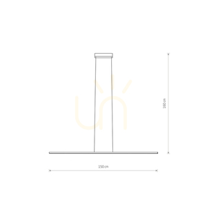 Nowodvorski BAR LED M 11582 LED-Pendelleuchte weiß 150 cm 4000 K small 5