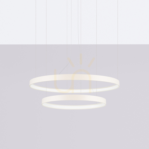 Prüfen RIO 2 55/78 beige LED 4000K Kronleuchter