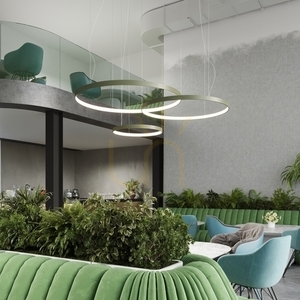RIO 55 Kronleuchter grün oliv LED 4000K small 12