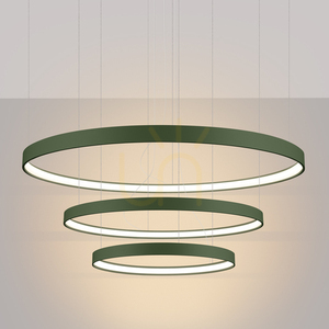 RIO 3 55/78/110 grün oliv LED 3000K Kronleuchter small 2