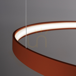 RIO 110 ockerfarbener LED-Kronleuchter 4000K small 3