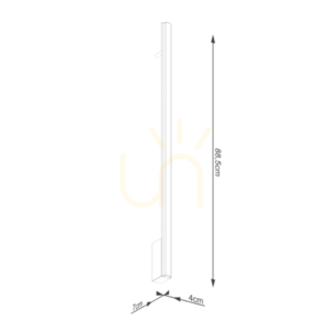 LAGOM 90 schwarz LED Wandleuchte 3000K small 7