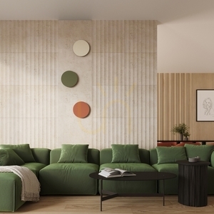 Wandleuchte BORGEN beige LED 3000K small 12