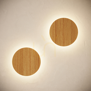 Wandleuchte BORGEN Holz LED 3000K small 14