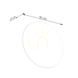 Wandleuchte BORGEN Holz LED 3000K small 9