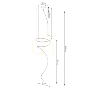 BJORN Kronleuchter schwarz LED 3000K small 9