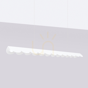 THORO BISCUIT TH.533 LED-Pendelleuchte, weiß, 4000 K, 131 cm small 1